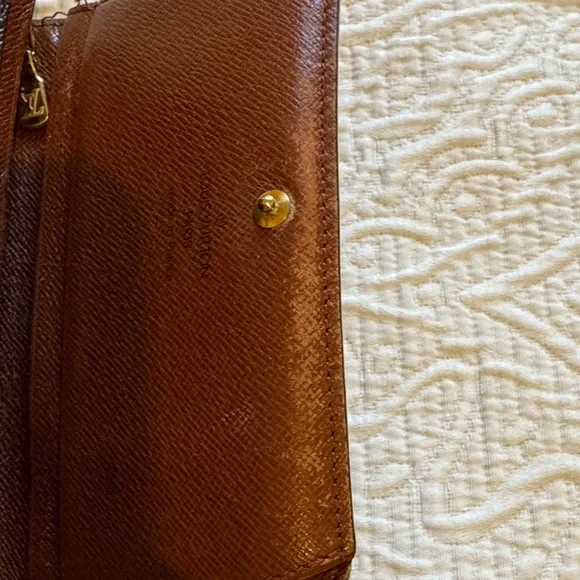 Louis Vuitton VintageBrown Monogram Porte-Monnaie Tresor Wallet